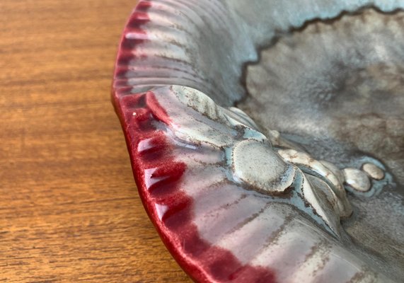 Large Mid-Century Eastern German GDR Pottery Bowl from Strehla