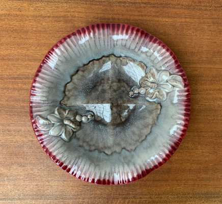 Large Mid-Century Eastern German GDR Pottery Bowl from Strehla