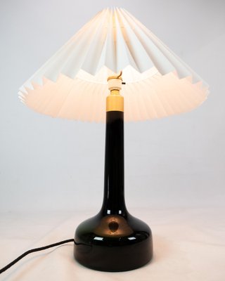 Vintage blown discount glass table lamp