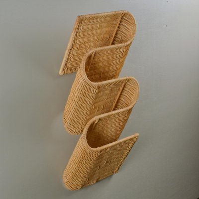 Vintage magazine rack wall mount sale