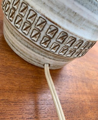 Mid-Century Danish Studio Pottery Table Lamp by Joseph Simon Mid-Century Danish Studio Pottery Table Lamp by Joseph Simon