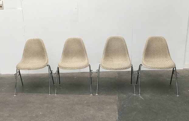 Mid-Century Fiberglass Side Stacking Chairs by Charles & Ray Eames