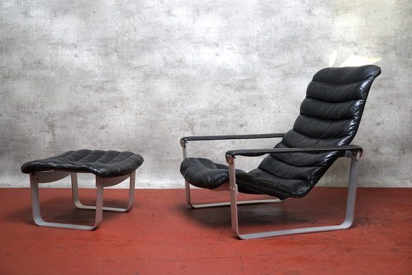Mid-Center Lounge Chair by Lappalainen for Asko, Set of 2 for sale at Pamono