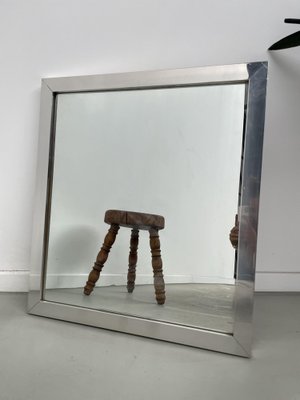 Vintage Mirror in Steel, 1970s for sale at Pamono