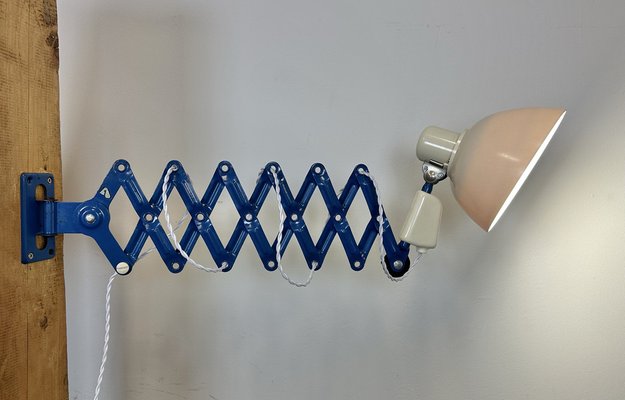 East German Industrial Scissor Lamp from VEB Zweckluchtbau Dresden 1960s