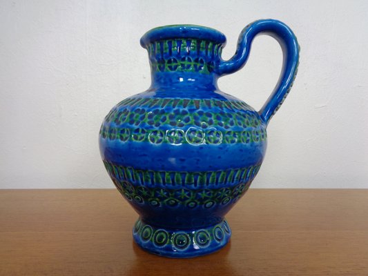 BITOSSI（ビトッシ） アルド・ロンディ リミニブルー ベース No184 Rimini Blue Ceramic Pitcher Vase by Aldo Londi for Bitossi, 1960s