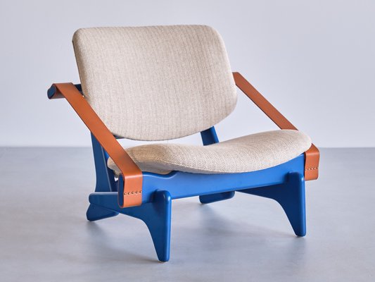 Blue Jumbo Lounge Chair by Olof Ottelin for Keravan Stockmann