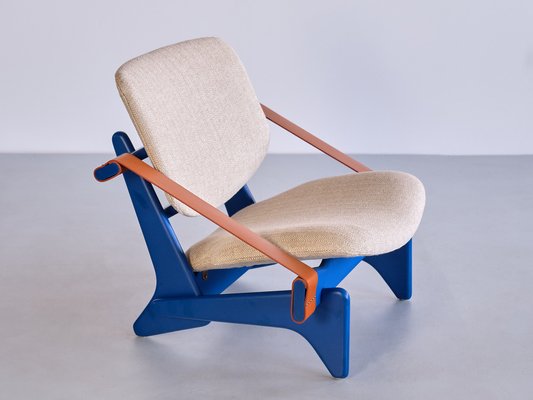 Blue Jumbo Lounge Chair by Olof Ottelin for Keravan Stockmann