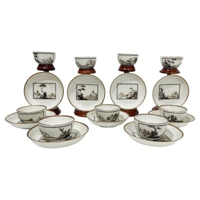 18th Century Meissen Cups and Saucers, Set of 18 for sale at Pamono