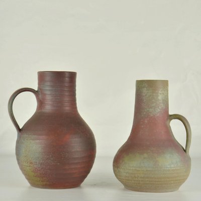 Vasi alti in ceramica, Paesi Bassi, anni '60, set di 2 in vendita su Pamono