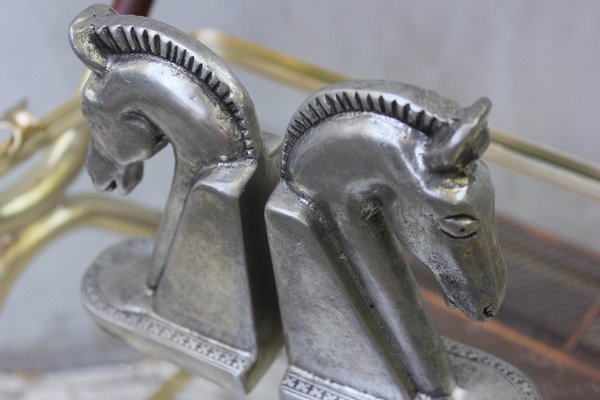 Etain 95 Horse Head Bookends, 1960s, Set of 2 for sale at Pamono
