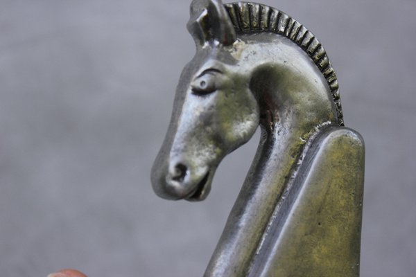 Etain 95 Horse Head Bookends, 1960s, Set of 2 for sale at Pamono