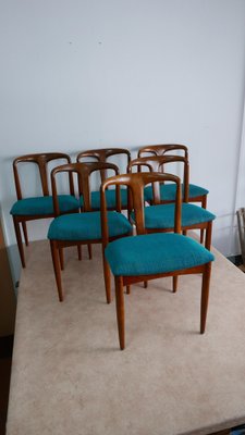 椅子 Johannes Andersen Juliane Chair Uldum Juliane Chairs in Teak by Johannes Andersen for Uldum Mobelfabrik