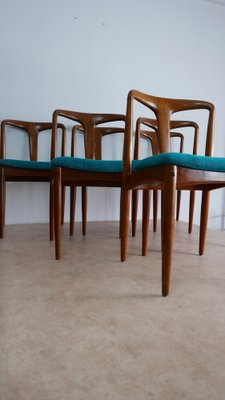 椅子 Johannes Andersen Juliane Chair Uldum Juliane Chairs in Teak by Johannes Andersen for Uldum Mobelfabrik