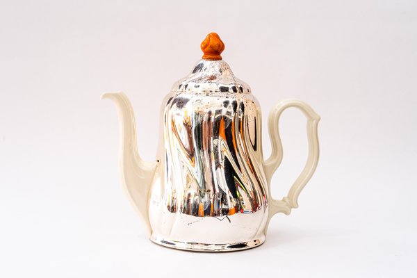 Vintage Ceramic Thermos Coffee Pot with Metal Cover, Germany, 1950s for  sale at Pamono