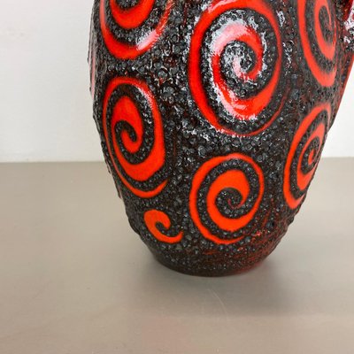 Large Pottery Fat Lava Super Glaze Floor Vase from Scheurich