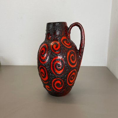 Large Pottery Fat Lava Super Glaze Floor Vase from Scheurich