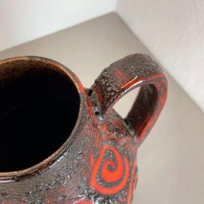 Large Pottery Fat Lava Super Glaze Floor Vase from Scheurich