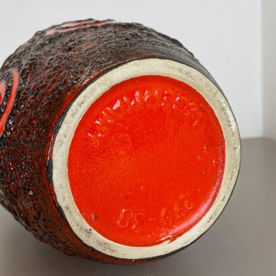 Large Pottery Fat Lava Super Glaze Floor Vase from Scheurich