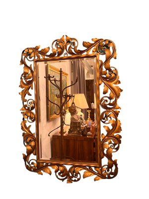 Vintage Metal Mirror, 1920s for sale at Pamono