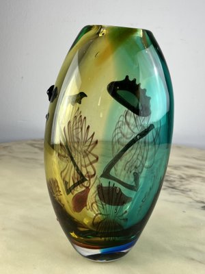 Vintage Murano Glass Vase, 1980s for sale at Pamono