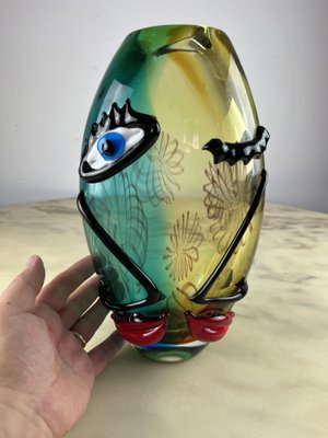 Vintage Murano Glass Vase, 1980s for sale at Pamono