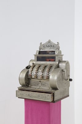 Vintage American Metal Cash Register from National 1950s for sale