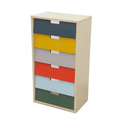 Mid Century Colour Sheet Metal Shoe Rack Eastern Bloc 1960s for sale at Pamono