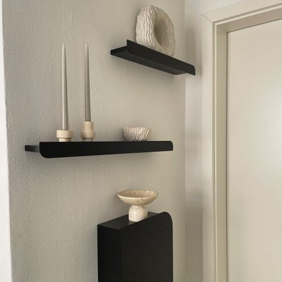 Kleines Cielo Wandregal in Schwarz von Woodendot bei Pamono kaufen