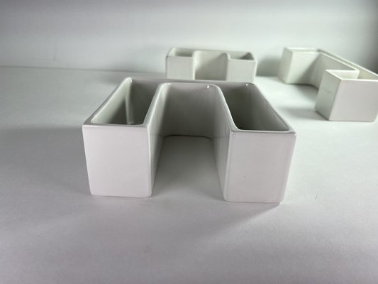 Vintage Danish Vases by Angelo Mangiarotti for Danese, 1960s, Set