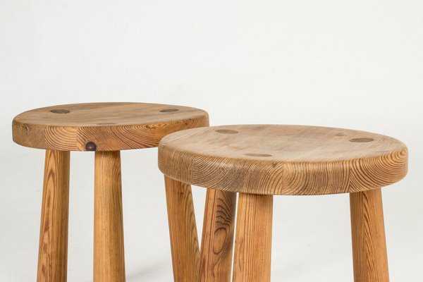 Set of Vintage Utö Stools by Axel Einar Hjorth, 1930s for sale at