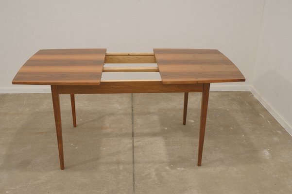 Walnut Folding Dining Table, Czechoslovakia, 1970s for sale at Pamono