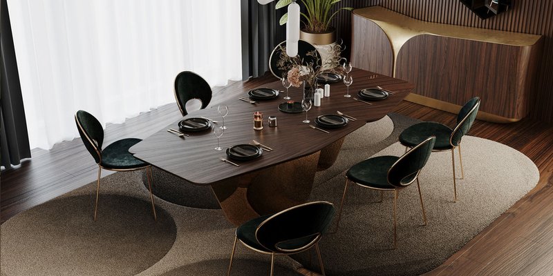 Rusak Dining Table by Alma de Luce for sale at Pamono