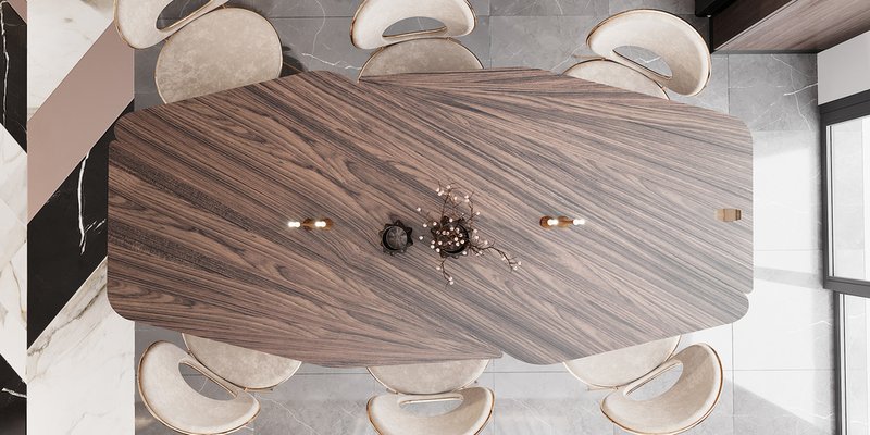 【Lrose】WTW　APERTO DINING TABLE 1600 Spot 71