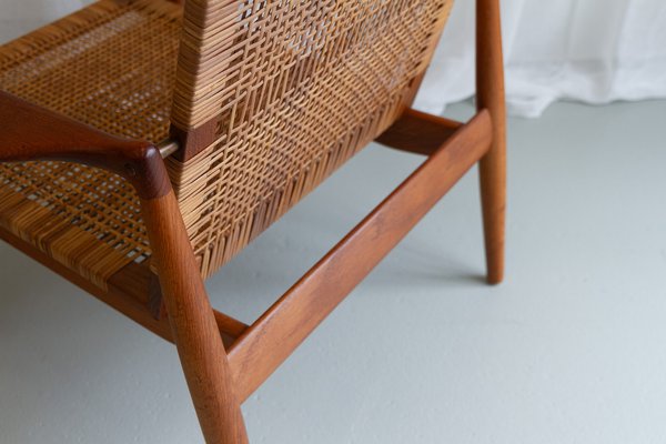 SW96 Armchair in Teak and Oak by Finn Juhl for Søren Willadsen