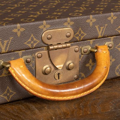 Vintage Louis Vuitton hard-sided suitcase