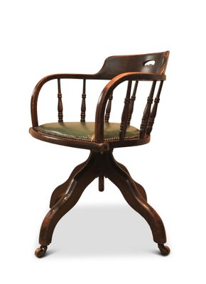 Green upholstered 2024 desk chair