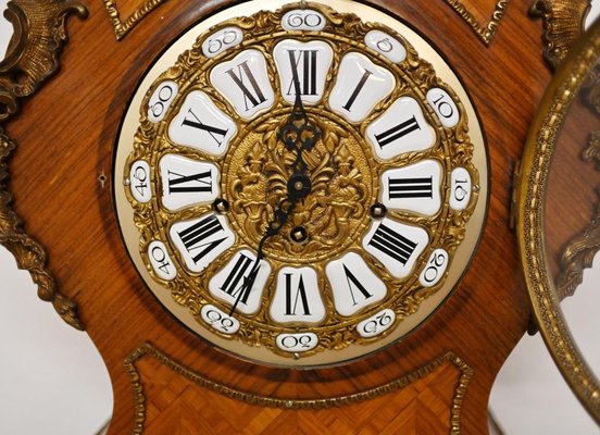 French Grandfather Clock with Kingwood Inlay, 1930s for sale French Grandfather Clock with Kingwood Inlay, 1930s for sale