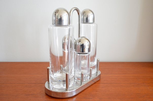 Menage Set by Ettore Sottsass for Alessi, Set of 4 for sale at Pamono