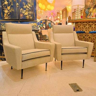 Italian Lounge Chairs 1960 Set of 2 for sale at Pamono