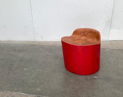 German Wood Stool from Hirnholz Design for sale at Pamono