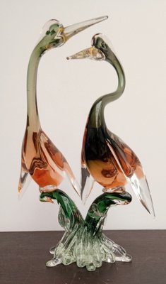 Murano Glass Cormorants Archimede Seguso, 1970s for sale at