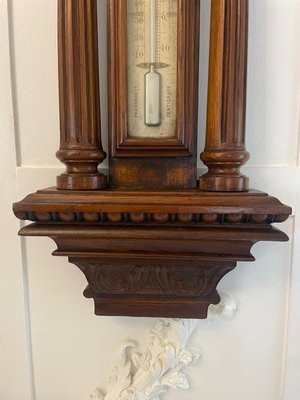 Large Victorian Desk Thermometer on Serpentine Base by 