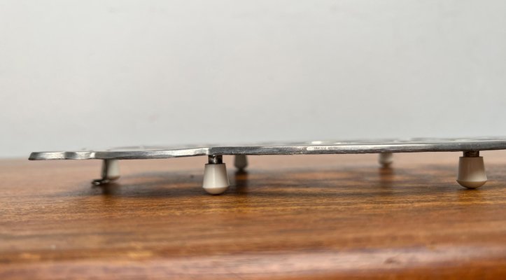 Dessous De Plat Mid-Century En Plaqué Argent Par Jacques Adnet 1950s