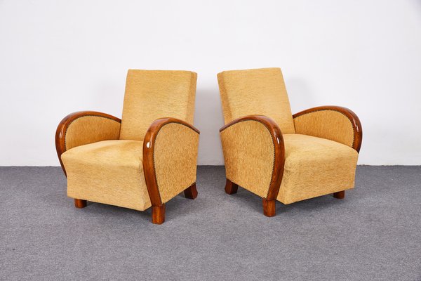 French Art Deco Armchairs 1930s Set of 2 for sale at Pamono