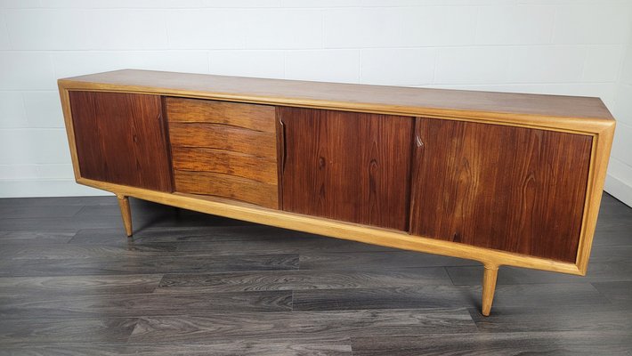 Danish Sliding Door Sideboard attributed to Axel Christensen Odder