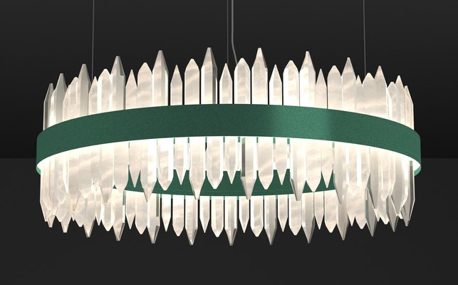 Urano Freedom Green 100 Pendant Light 2 by Alabastro Italiano