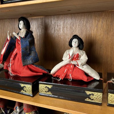 Traditional japanese store doll set