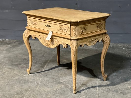 French Bleached Oak Side or Lamp Table, 1920s for sale at Pamono