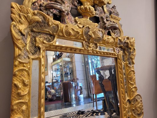 Louis XIV Mirror in Carved Gilt Wood, France for sale at Pamono